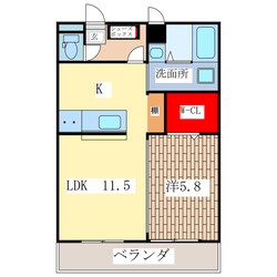 パークハイム陽東の物件間取画像